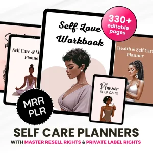 330-1 330 Pages Self-Care Planner Bundle (with Resell Rights)