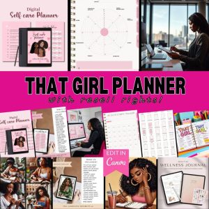 g1 That Girl Planner: Digital & Printable Planner | Variety Of Planners & Trackers (With Resell Rights)